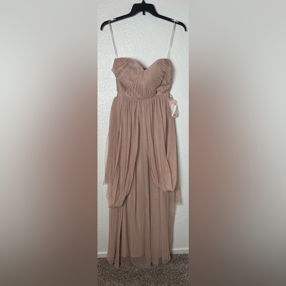 Birdy Grey Christina Convertible Curve Dress in Sandy Taupe Bridesmaid Dress - Picture 4 of 6